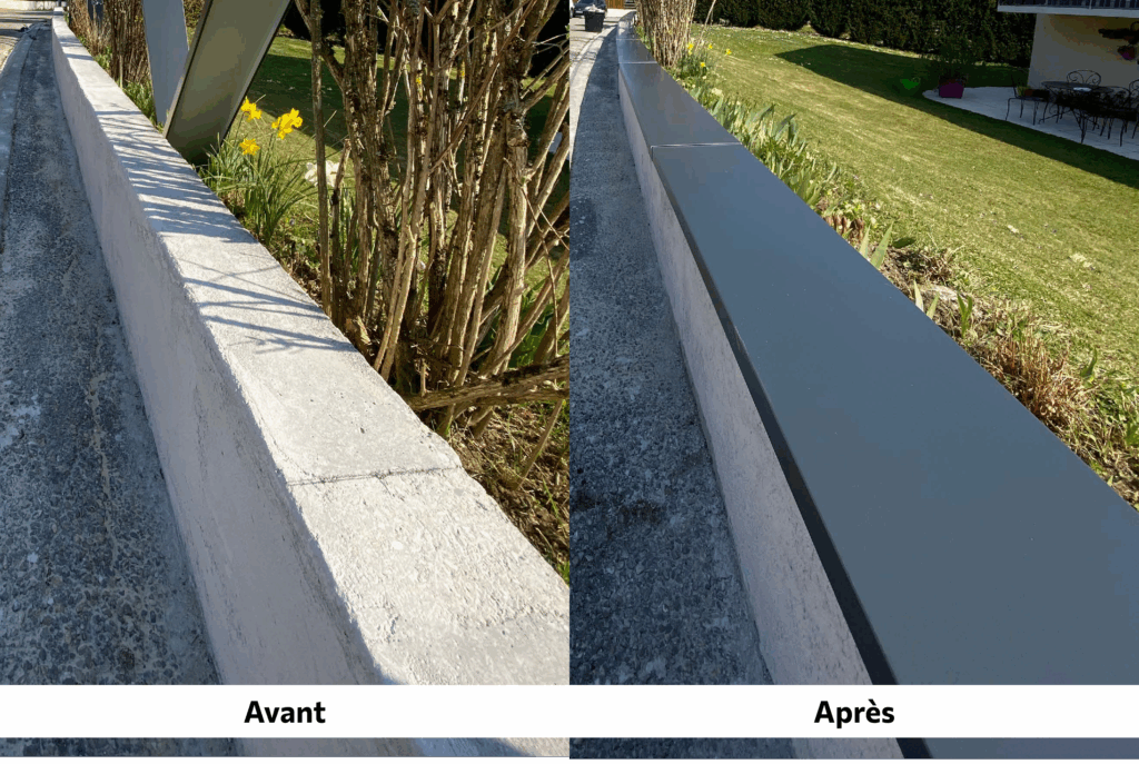 avant après couvertines